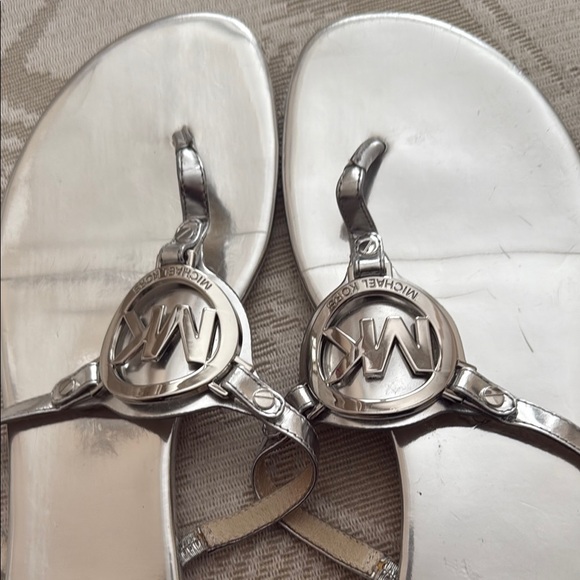 Michael Kors Silver Sandals - Picture 3 of 3